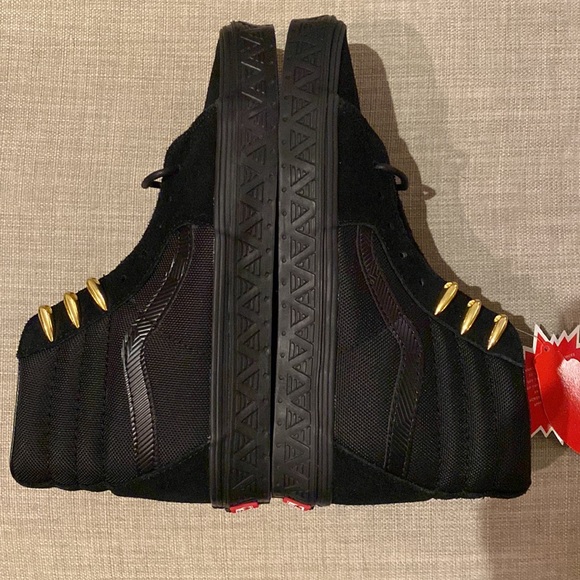 NWT VANS X MARVEL | Black Panther high tops | Men’s 7.5 Women’s 9 - Picture 6 of 11